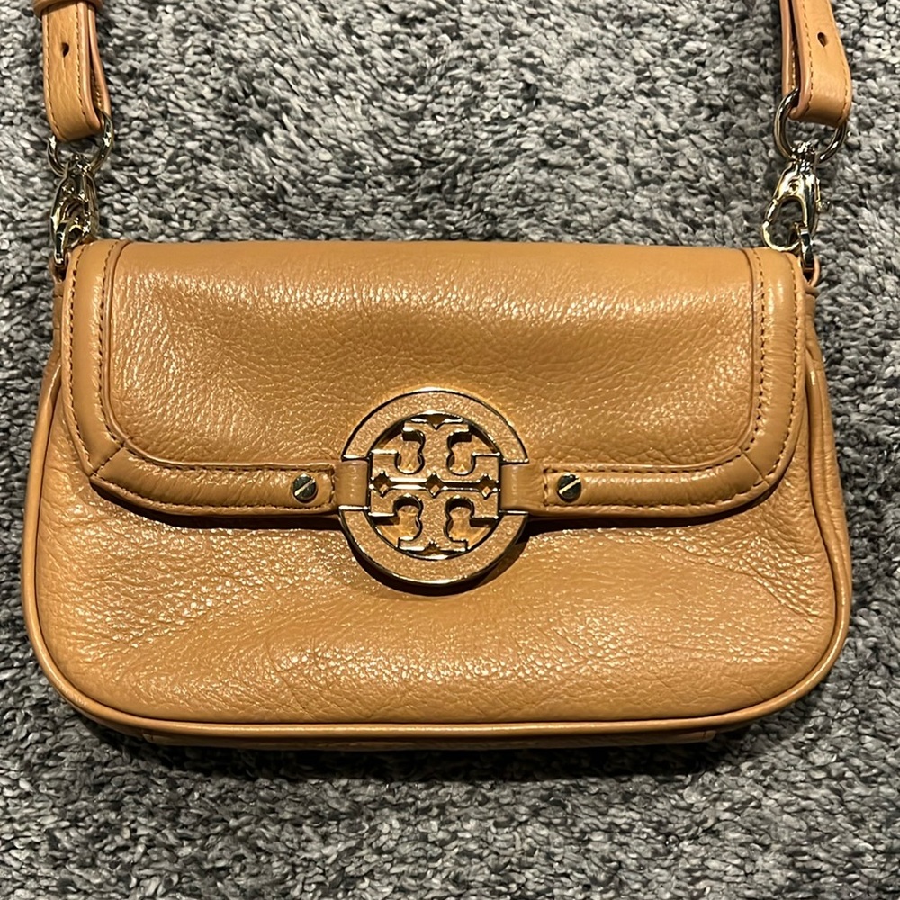 Tory Burch crossbody - tan/chestnut